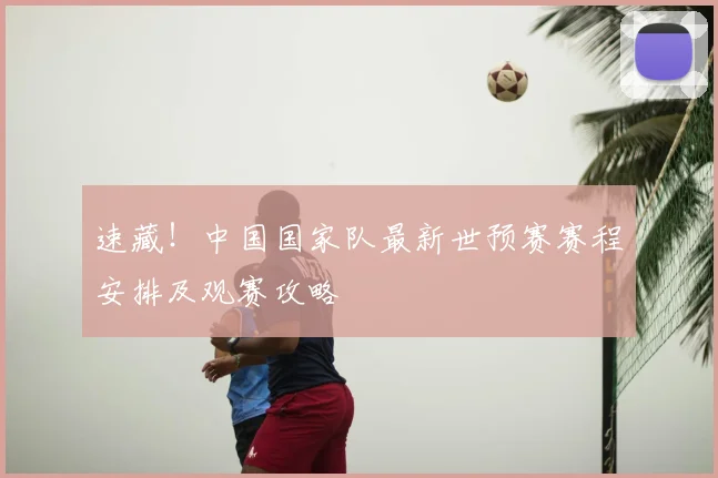 速藏！中国国家队最新世预赛赛程安排及观赛攻略